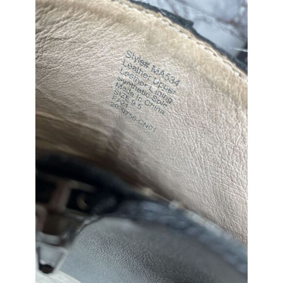 Madewell Brenner Black Brown Leather Block Heel Booties Zip Boots Women 9.5M US - Picture 10 of 16